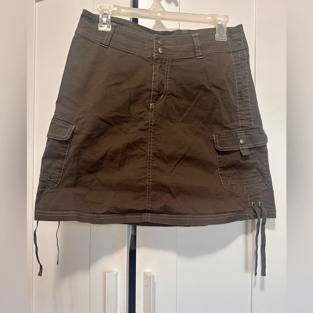 Kuhl Brown Cargo‎ Cotton Skirt with Pockets size 2